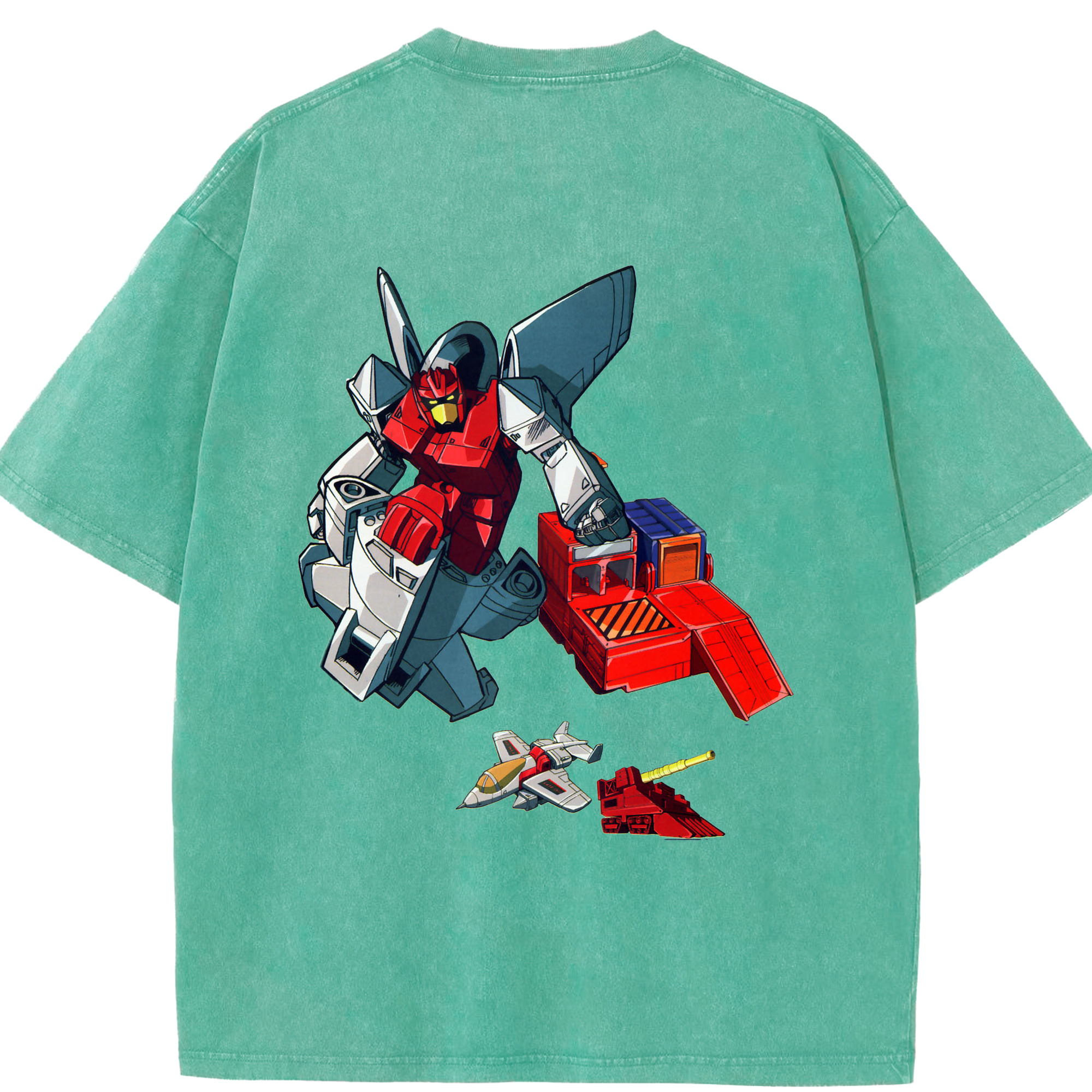 （画像用）  綿100% ヴィンテージ風 半袖Tシャツ（背面プリント）
